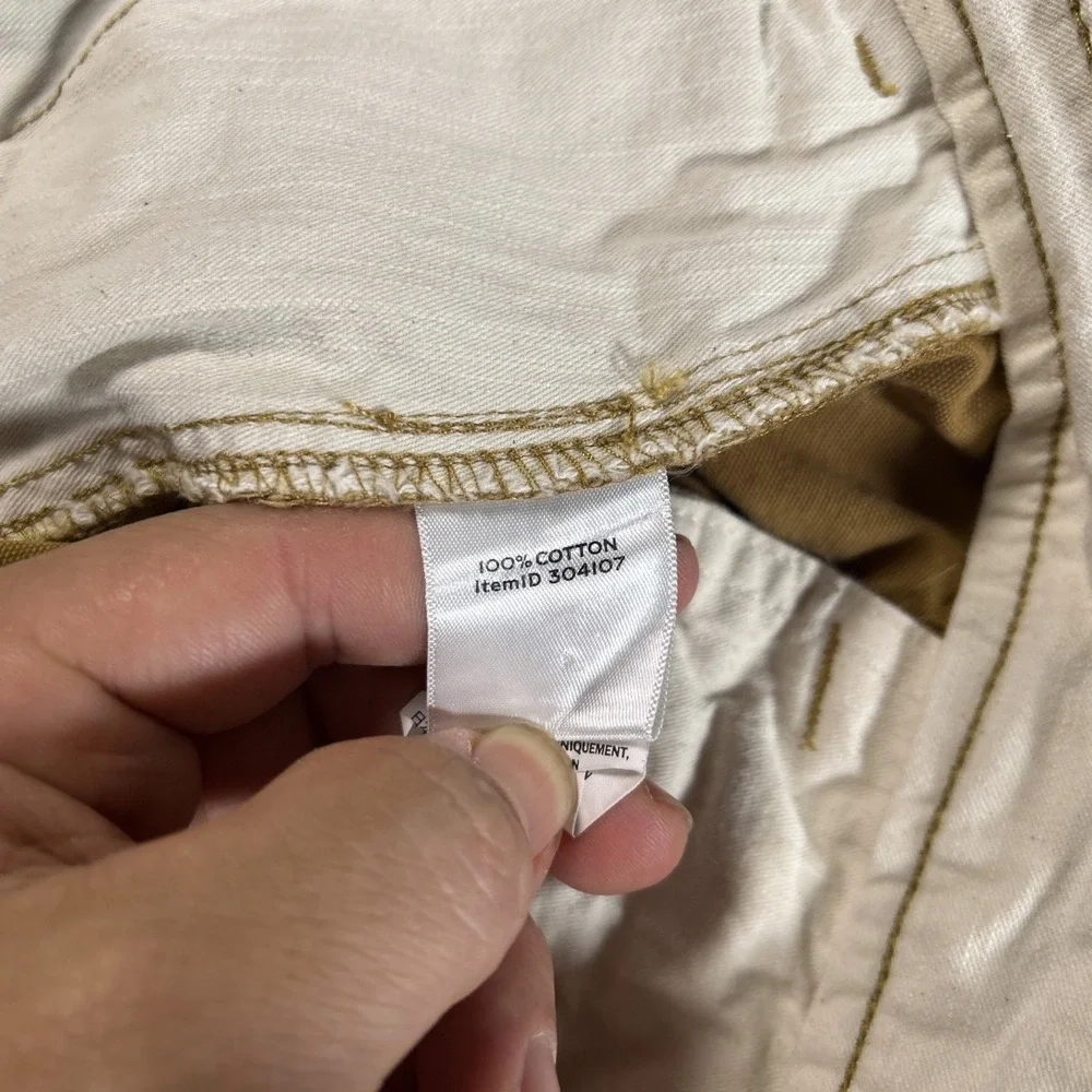 L.L. Bean Signature Men's 38x30 Slim Straight Fit Cotton Canvas Pants Classic